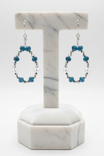 Load image into Gallery viewer, Blue and Crystal Bracelet &amp; Earring Set
