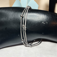 Load image into Gallery viewer, Silver 3 Strand Bracelet

