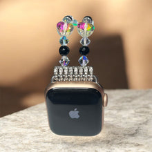 Load image into Gallery viewer, Crystal Heart Beaded Apple Watch Band
