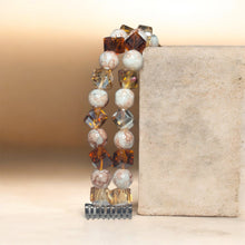 Load image into Gallery viewer, Brown Crystal Samsung Watch Band
