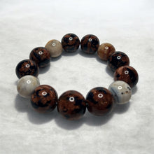 Load image into Gallery viewer, Brown and Black Beaded Bracelet
