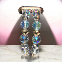 Load image into Gallery viewer, Crystal with Gold and Silver Apple Watch Band
