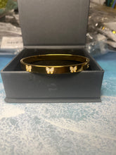Load image into Gallery viewer, Gold Bangle Butterfly Bracelet
