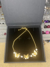 Load image into Gallery viewer, Gold Butterfly Adjustable Bracelet
