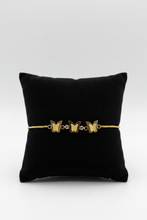 Load image into Gallery viewer, Gold Butterfly Adjustable Bracelet

