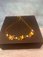 Load image into Gallery viewer, Gold Butterfly Adjustable Bracelet
